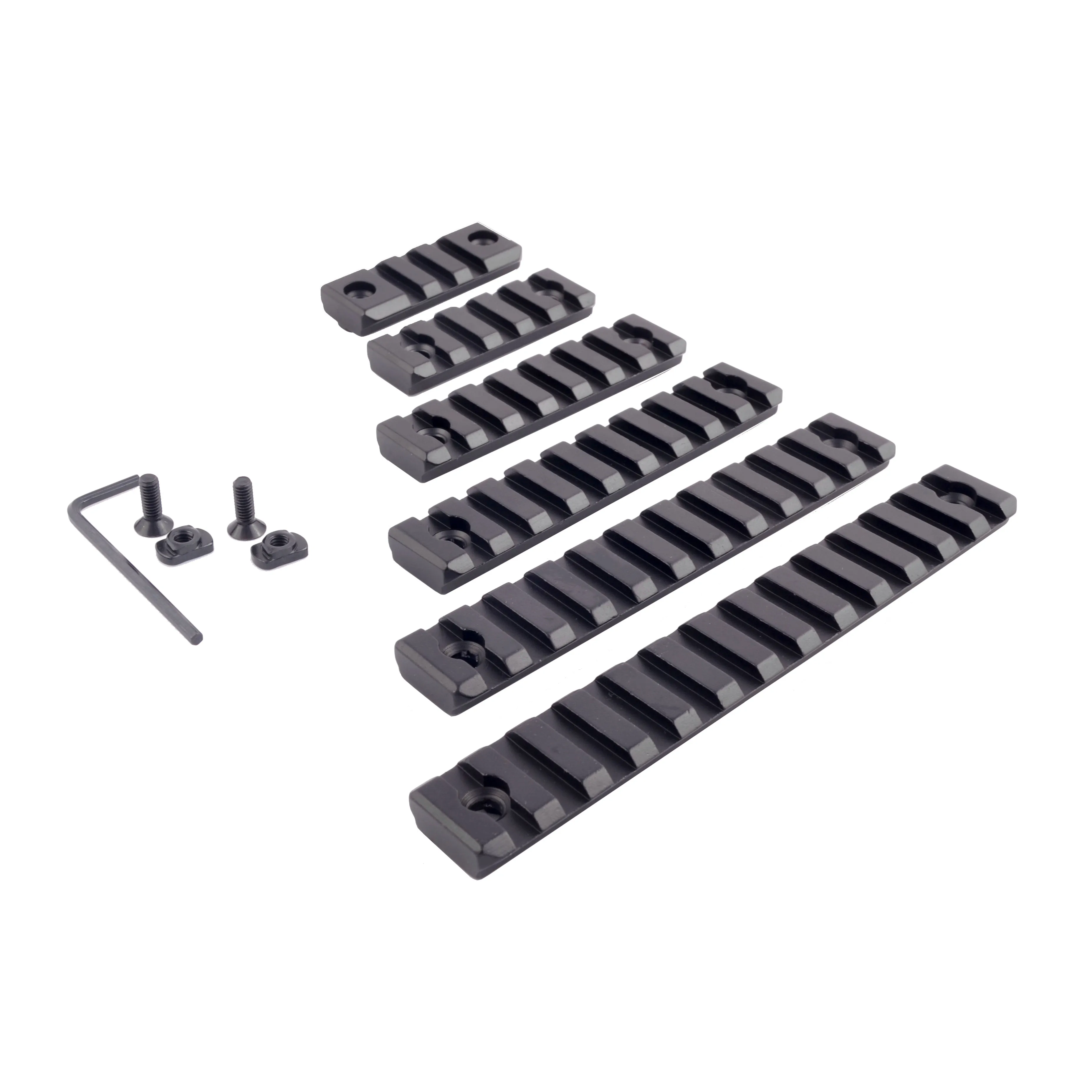 Jialitte hunting tactical accessories mlok Rail 3 5 7 9 11 13 Slot M lok Picatinny Mount M-lok handguards Picatinny Rail Set