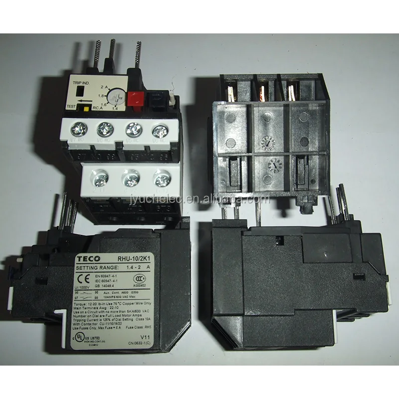 
Original genuine TECO thermal overload relay RHU-10K 1.4-2.1A 