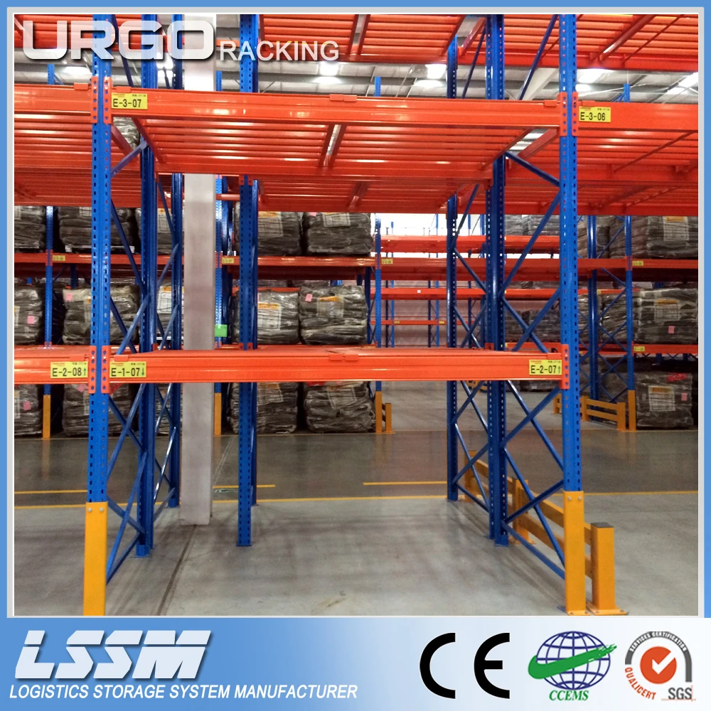 Adjustable heavy duty steel pallet rack for industrial storage