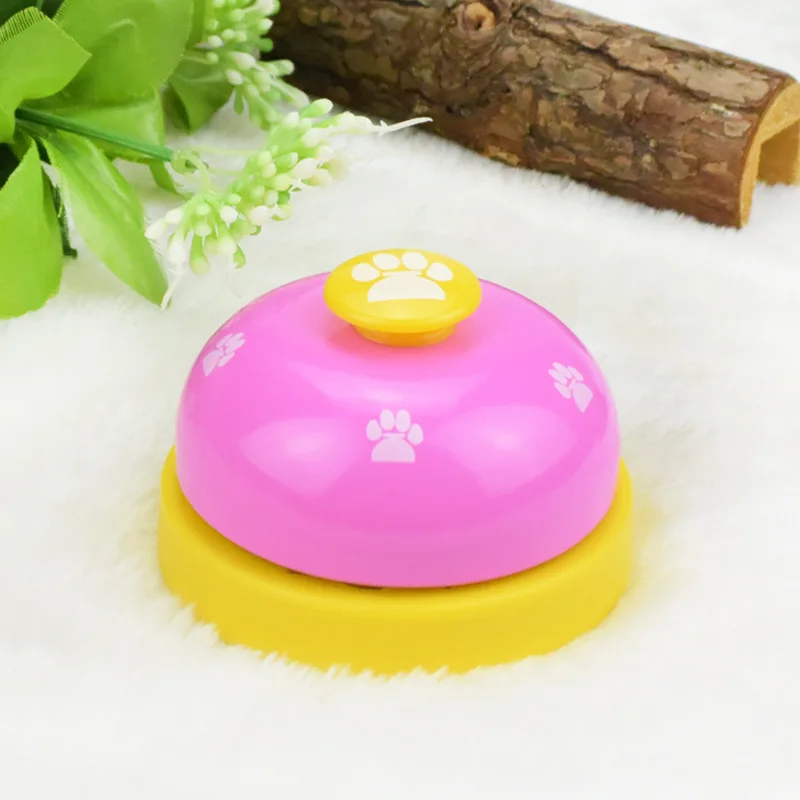 
Ready to ship Metal Desk Call Bell Dog Training Bells with Footprints Pattern for Kitchen Counter Reception 