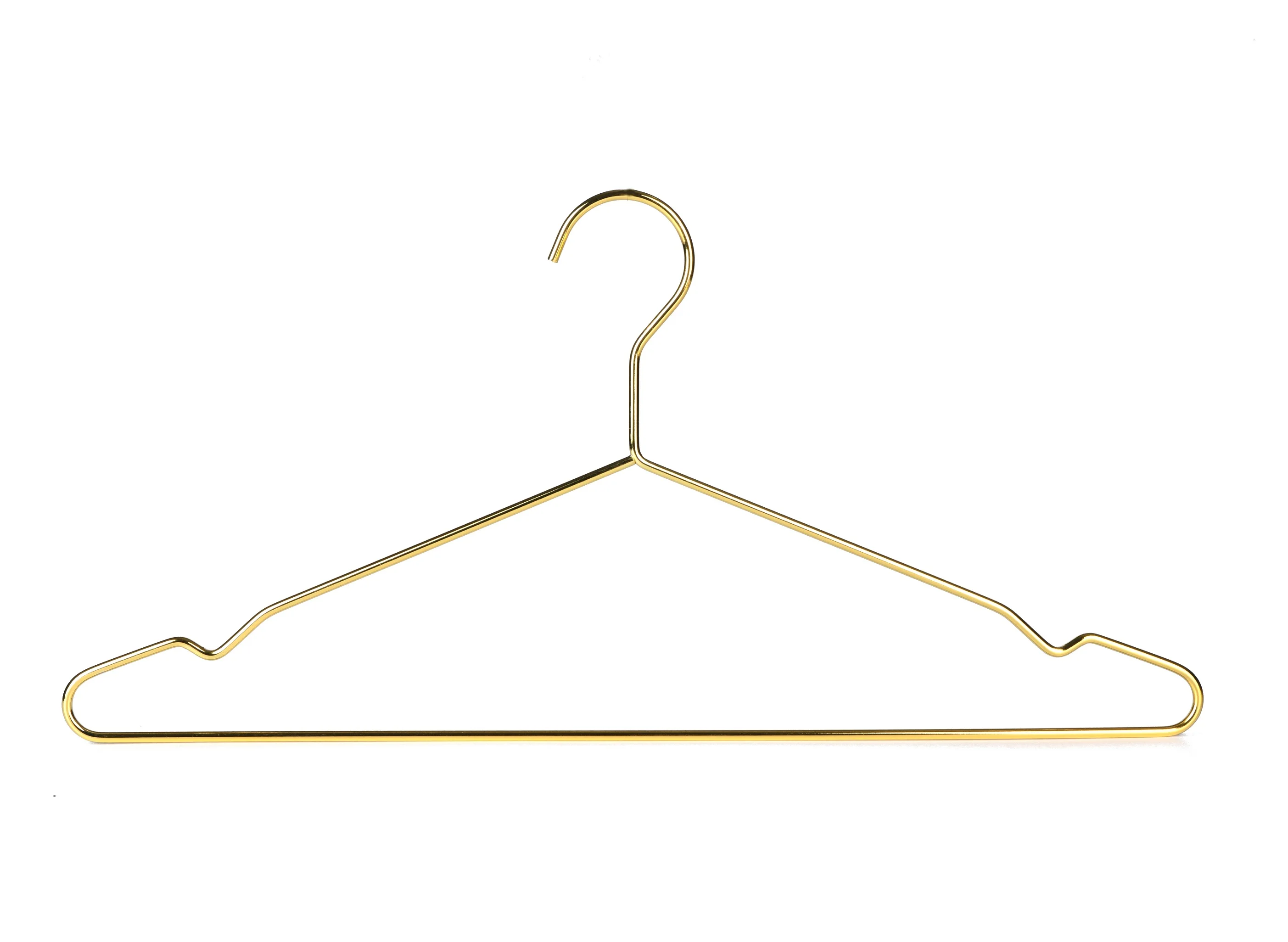 RTS Heavy Duty Metal Wire gold coat clothes hanger