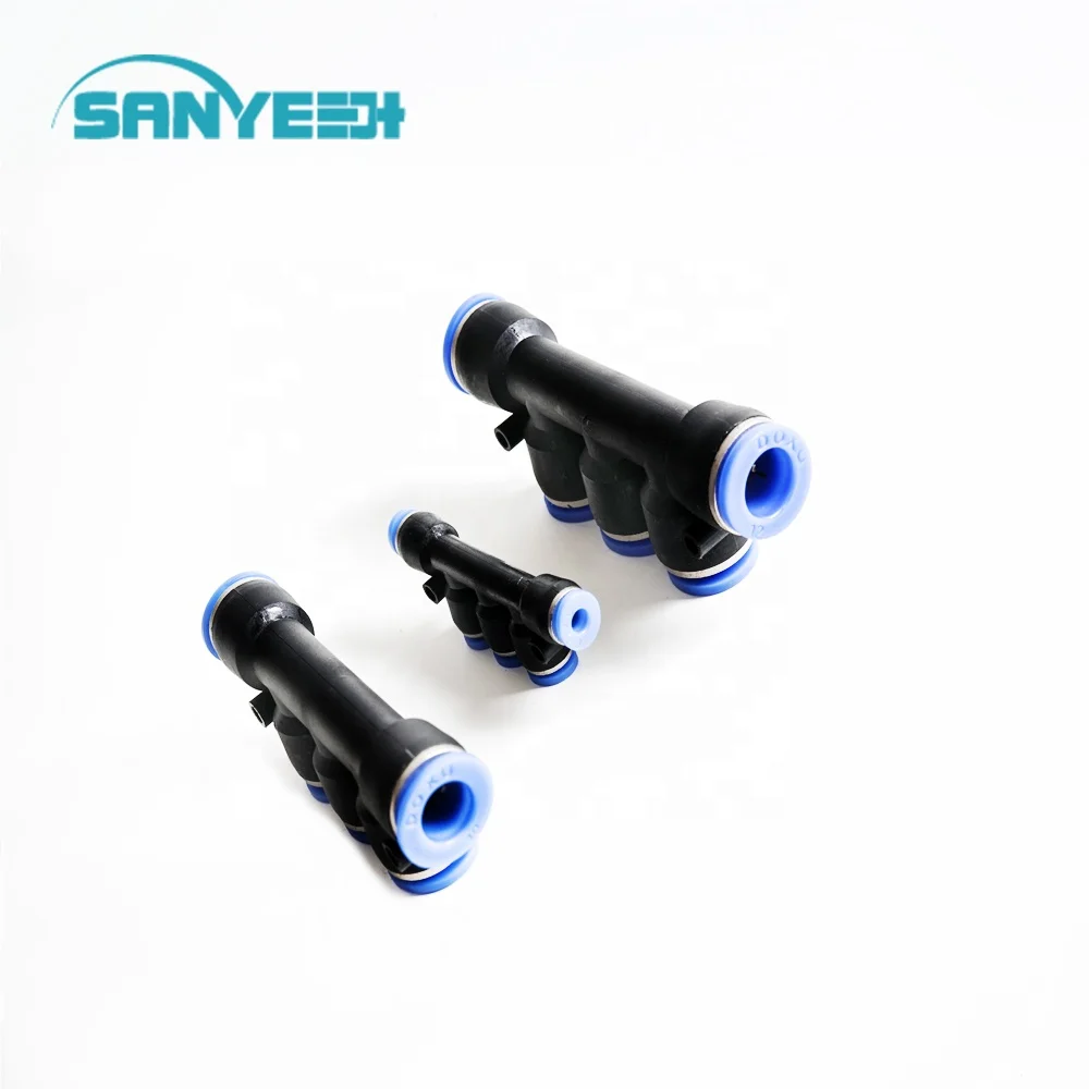 Low Price 4/5/6/8/9/10/11/12/14/15mm Pneumatic Push-in Quick Connector Push Fittings Connections Adaptors