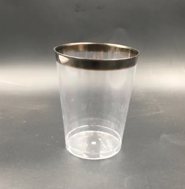 
Disposable Gold Silver Glass Water Juice Cup 1oz 2oz 7oz 8oz 9oz 10oz 12oz 14oz 16oz 