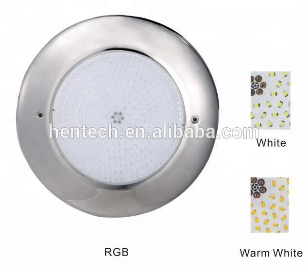 Hentech NEW 2mm Thickness INOX 316L Led pool light 12VAC  33W CW/NW/WW 100% Resin Filled/Underwater light/IP68