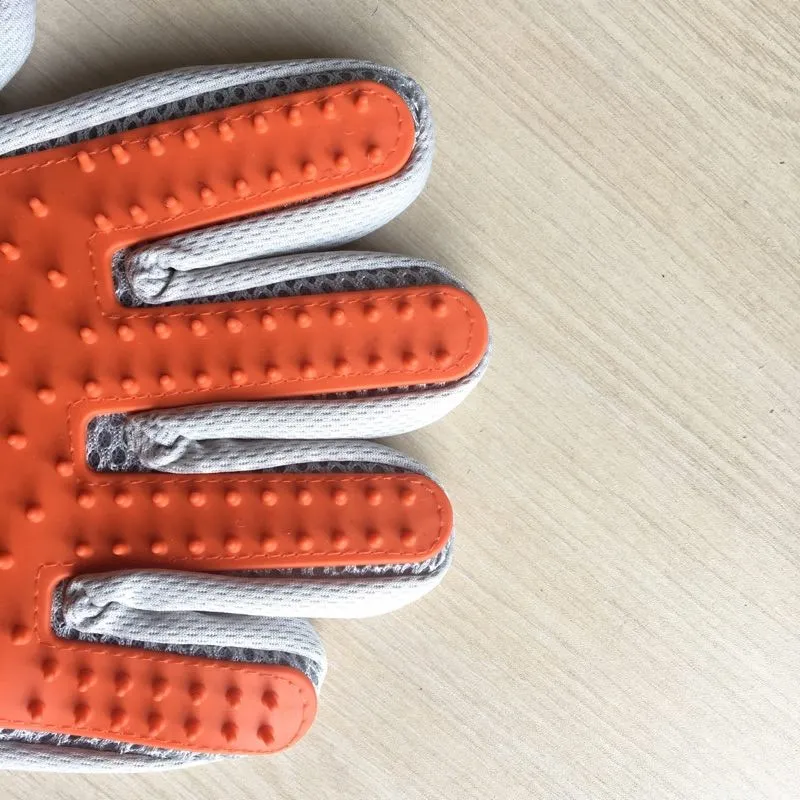 Триммер для стрижки волос, расческа перчатки для домашних животных очистки Массажная перчатка для очистки животное-фурминатор для домашних животных 2018