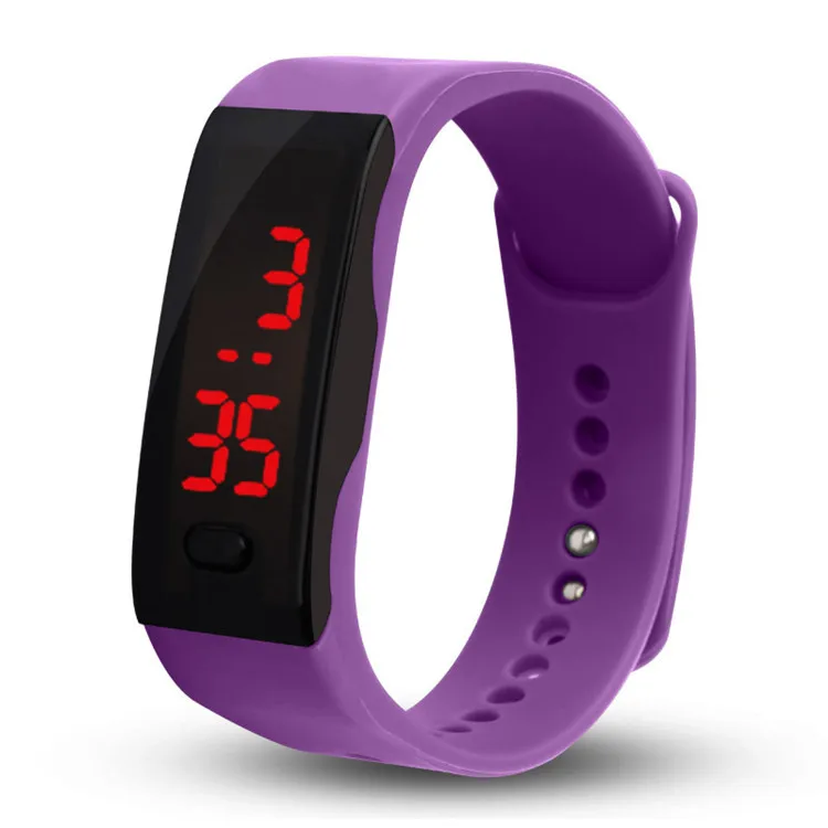 Cheapest rubber watch strap sport led digital watch kid men and women silicone promotion watches