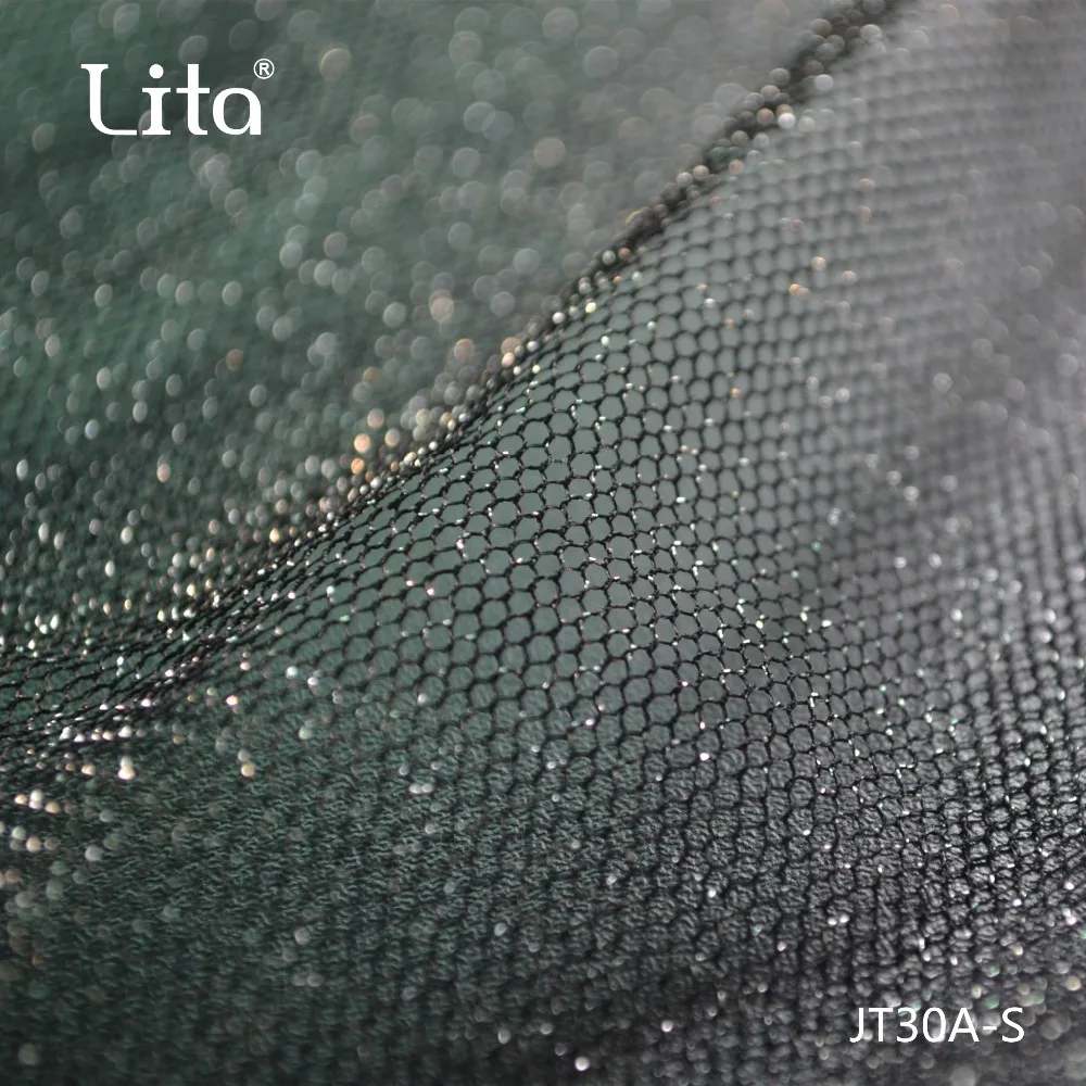 silver and gold  fabric hexagonal tulle 100%nylon mesh fabric elegant element dress accessories lurex mesh