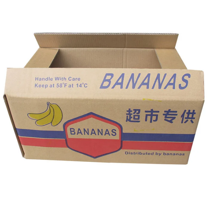 2018 best sale corrugated boxes packed with banana fruit cartons
