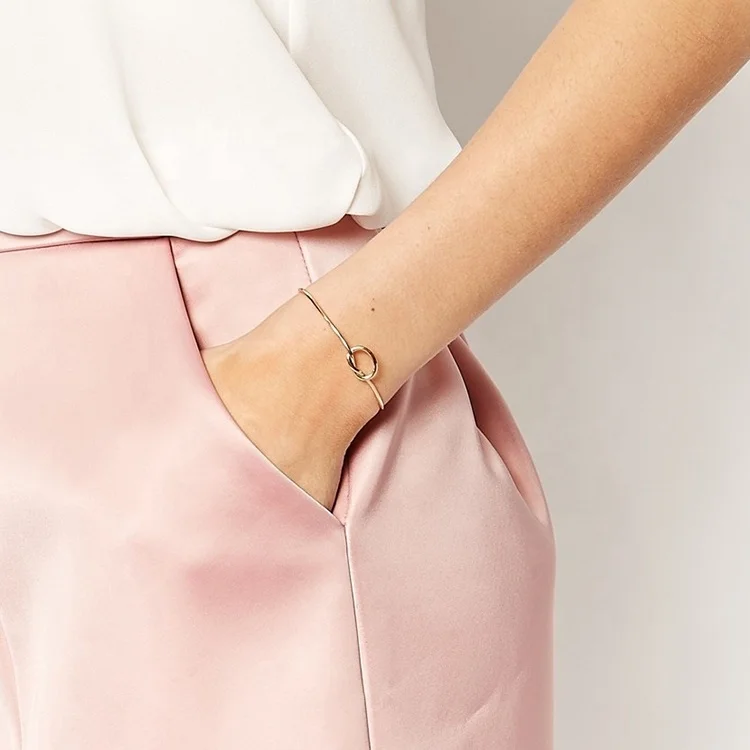 Fashion Cuff Bangles Jewelry Women Knot Bangle Silver 925