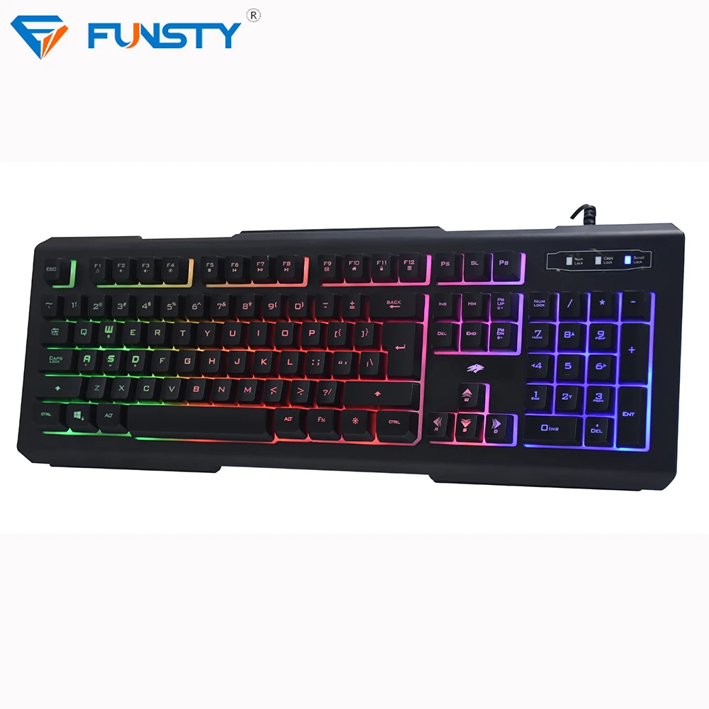 FUNSTY компьютерная мышь клавиатура гарнитура 4 в 1 игровой комбо