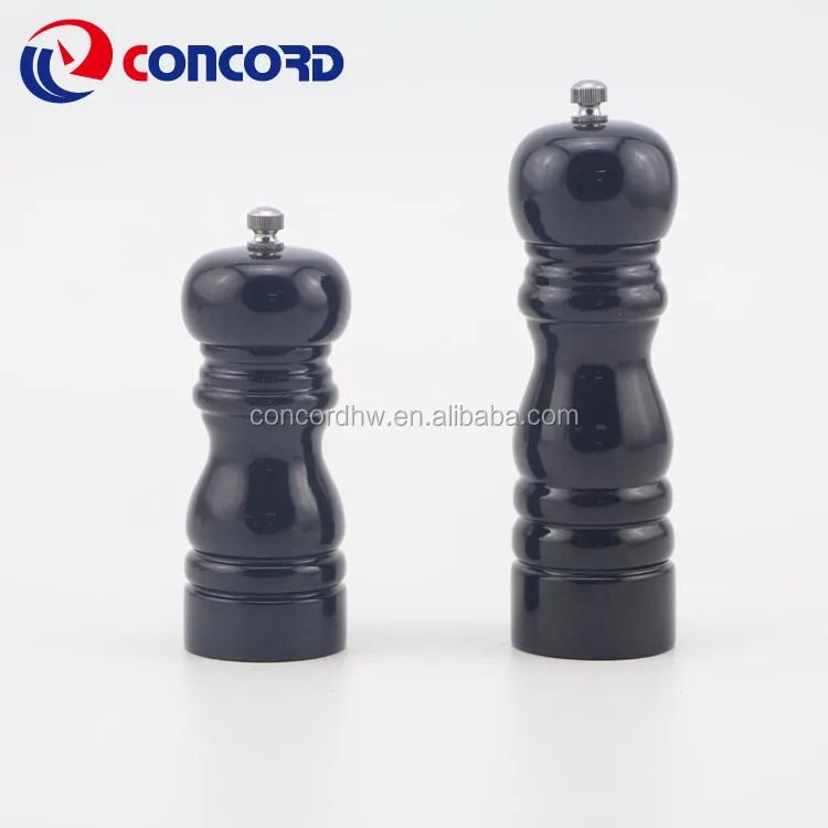 Hot selling high Quality pepper mill with black pu painting