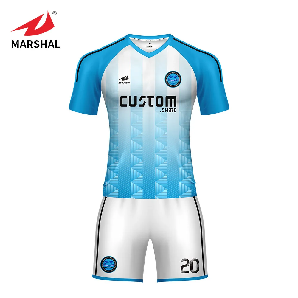 Hot sale soccer jersey football jersey set OEM custom for boys and girls