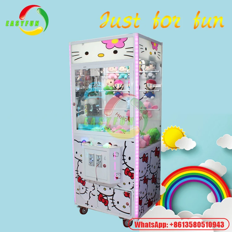 Amusement Game Center Coin Push Stuffed Toys Catcher Claw Crane Machine For Sale