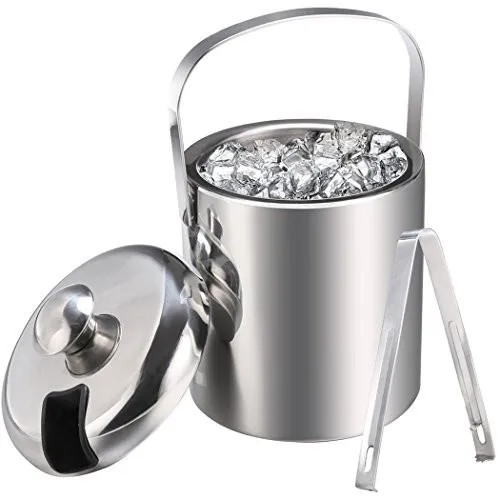 Wholesale Custom Printed Stainless Steel Insulated Double Wall Wine Ice Bucket With Lid