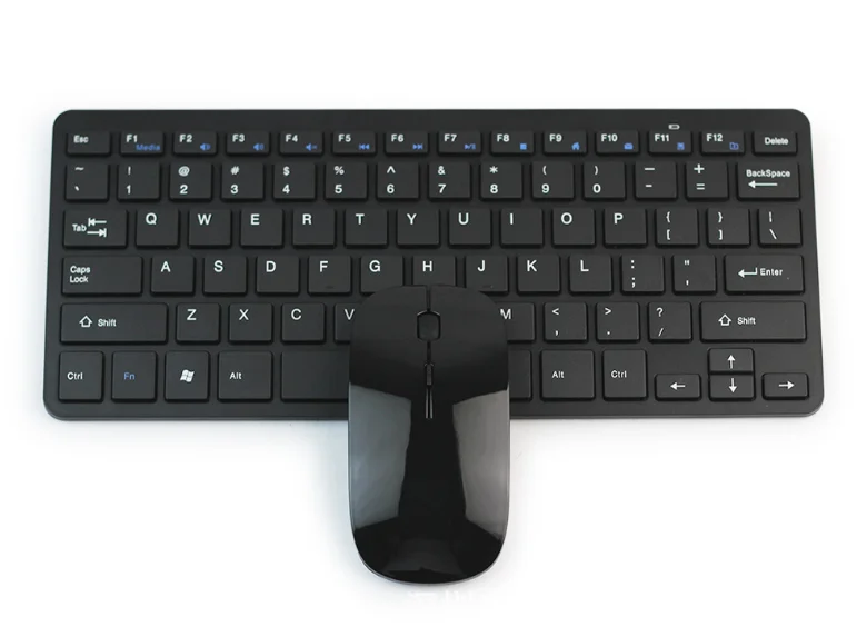 multicolor ultra slim 2.4g wireless chiclet keyboard and mouse