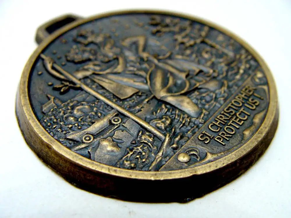 st christopher catholic saint christopher medal