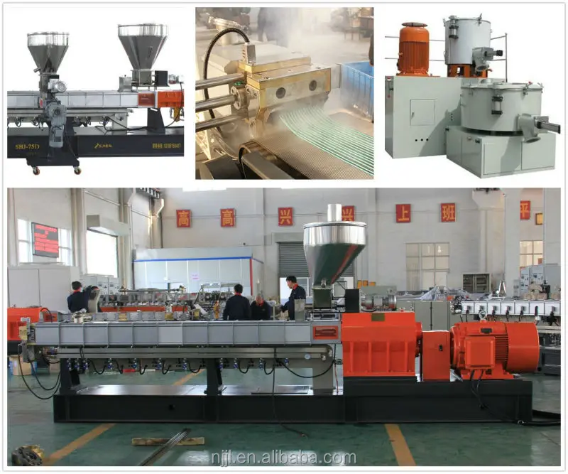 High filler master batch compounding plastic machinery