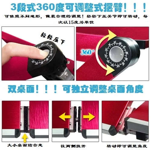 JLT Алюминиевый Многофункциональный для кровати и дивана портативный стол для ноутбука