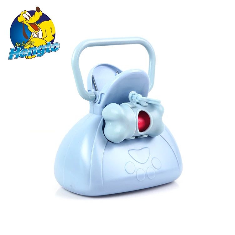 Factory Pet Dog Cat Poop Scooper Abs Puppy Poop Scoop Picker With Disposable Waste Bags