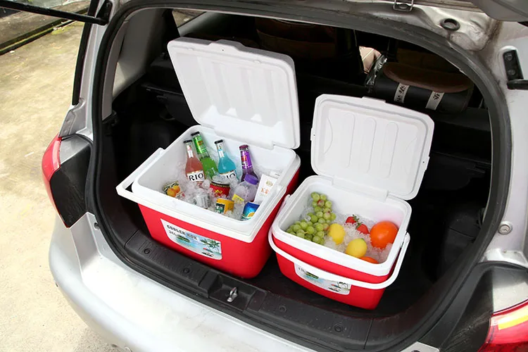 Three-Piece 5L13L 26L Plastic Camping Cooler Portable Ice Chest Chilly Bin Cooler Box