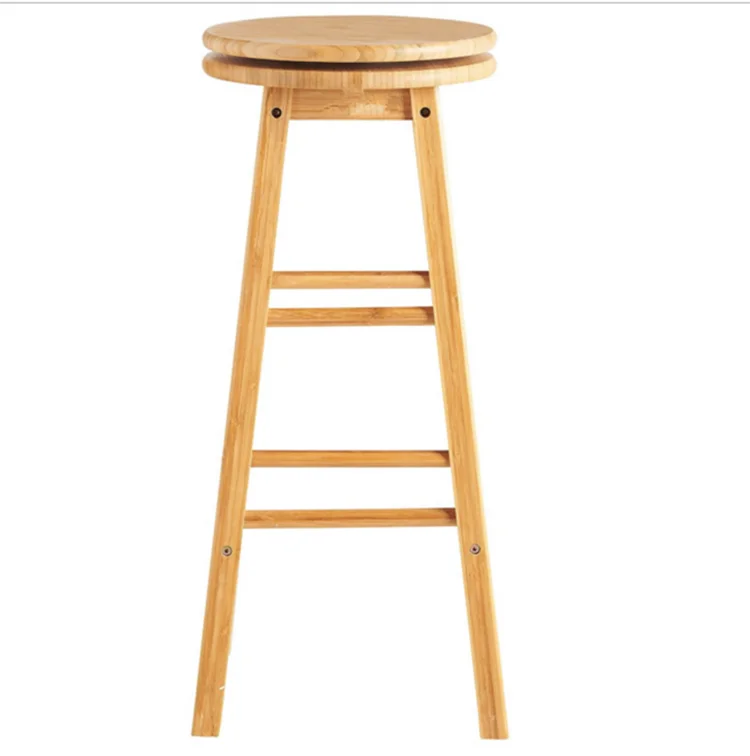 Wholesale Bar Stool High Chair Bamboo Bar Stool Chair