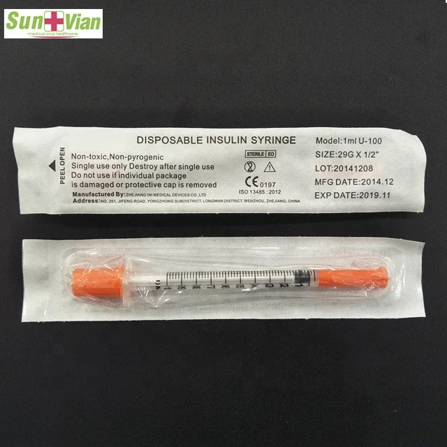 Disposable  high quality  1cc syringe
