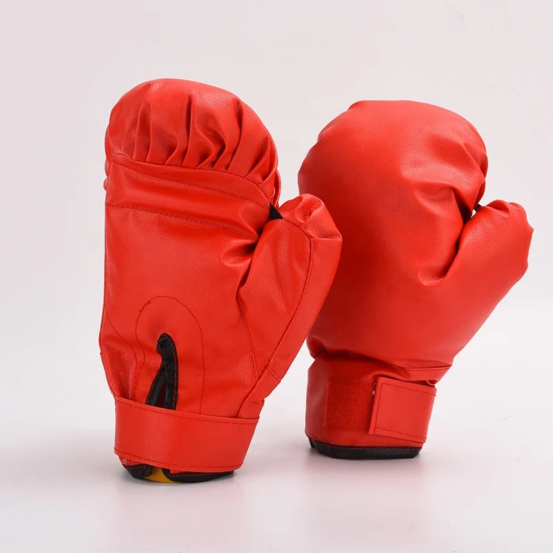 Оптовая продажа, боксерские перчатки из полиуретана с пользовательским логотипом для любительских тренировок и профессиональных боксерских мероприятий, подходят для взрослых и детей