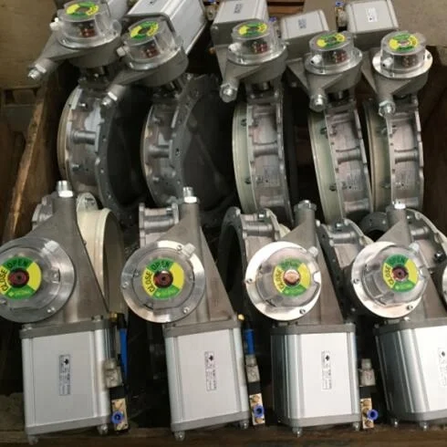 Valve Principle Wafer Butterfly Valve Pneumatic for Cement Silo
