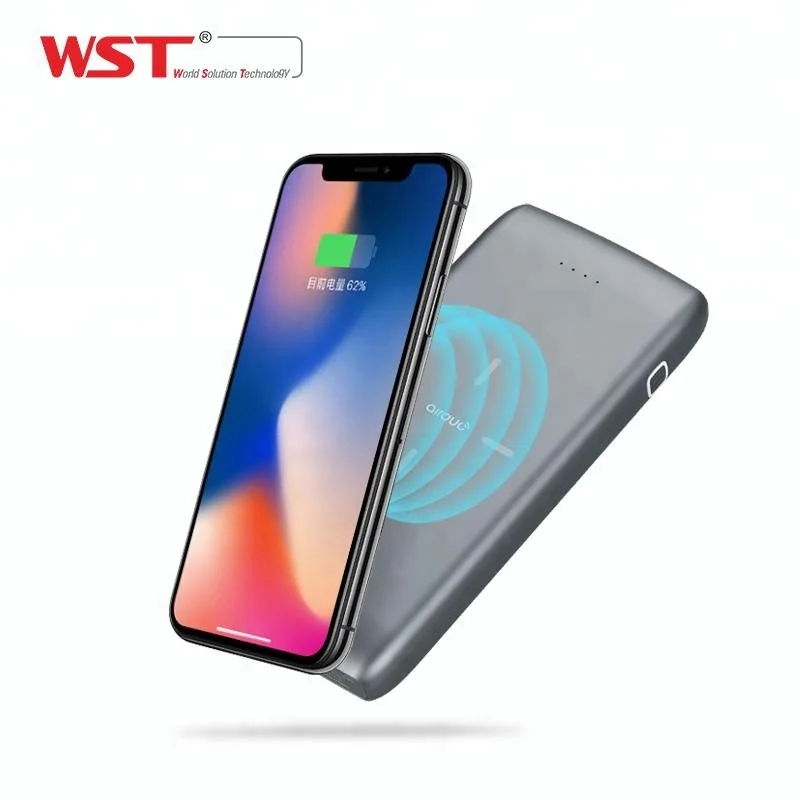 Китай Поставщика 5 Вт передатчик катушки 10000 мАч телефон беспроводной power bank зарядное устройство
