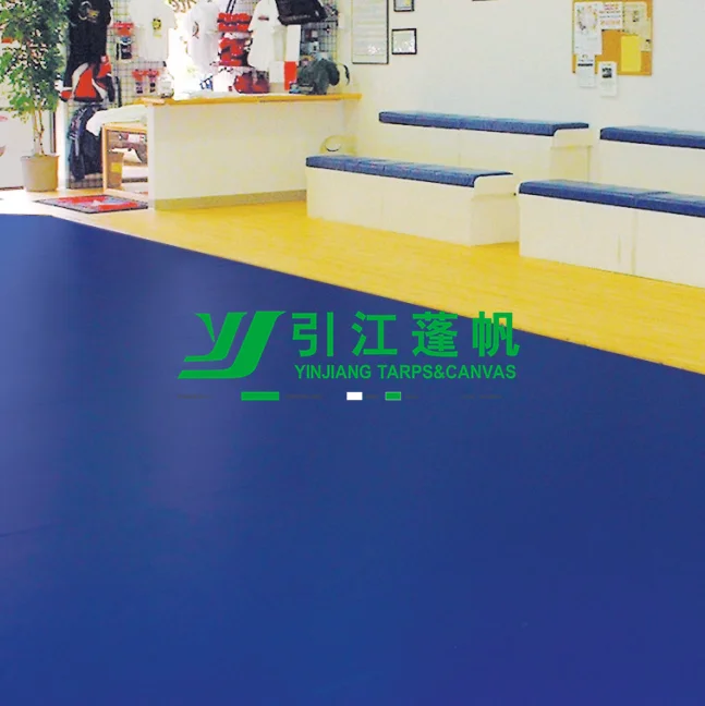
18oz PVC Vinyl Coated Gym Floor mat Cover Tarpaulin 