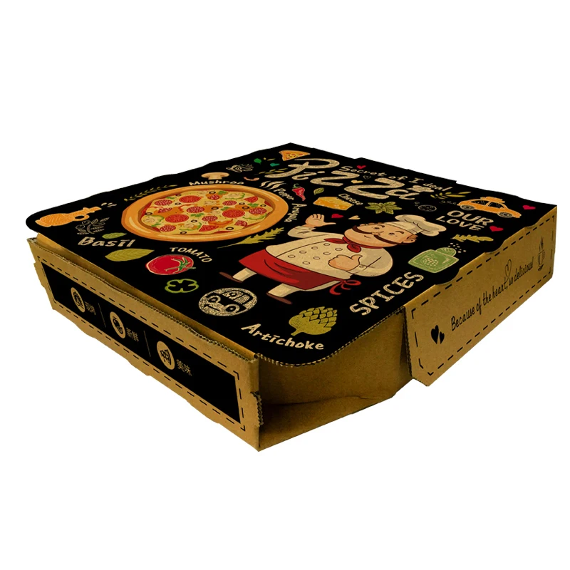 
white pizza box corrugated paper 
