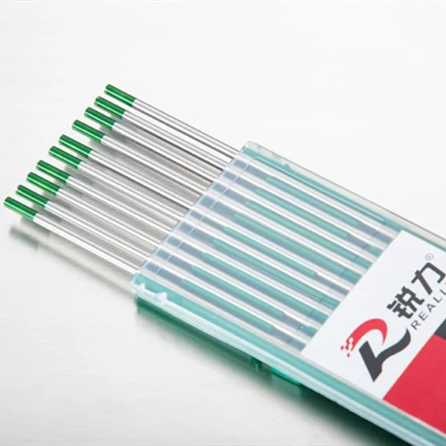 Pure Tungsten Electrodo 3/32' x 7' (Green WP)10-Pack