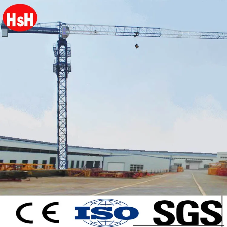 HSH Бесконтактный башенный кран QTP100 10 тонн с сертификацией CE