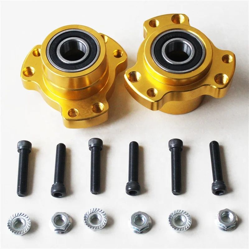 Прочный материал, передние облегченные алюминиевые ступицы гоночного колеса, картинг, дрифт-Трайк