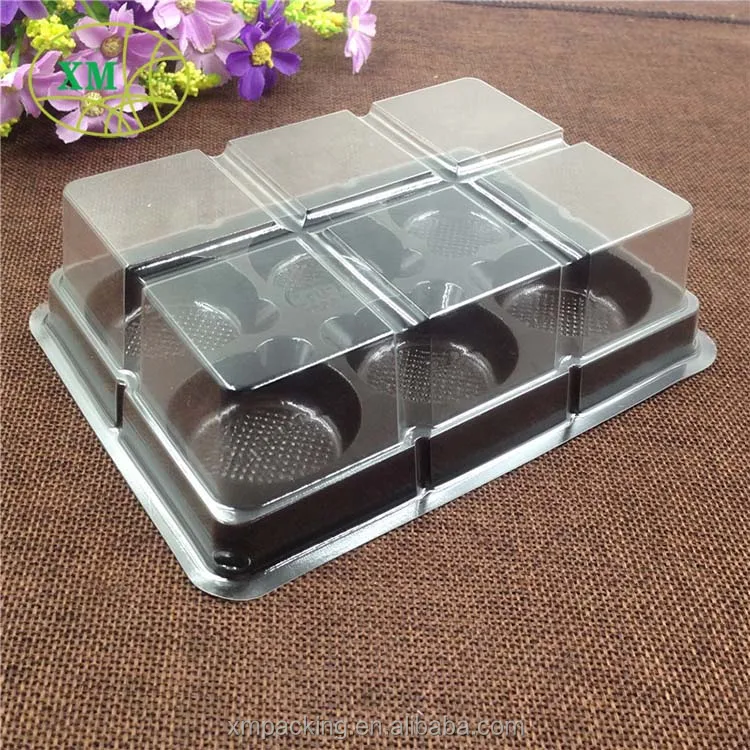
Disposable Clear Food Container, Blister Food Box,Macarons Blister Packaging 