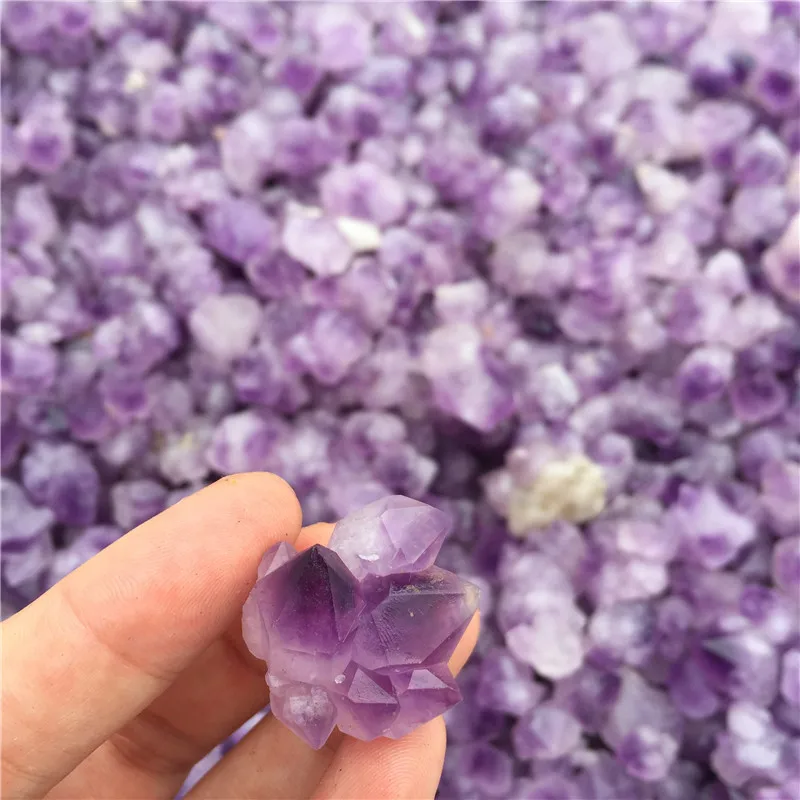 
Wholesale Natural Beautiful Small Amethyst Tumbled Stone Crystal Gravel 