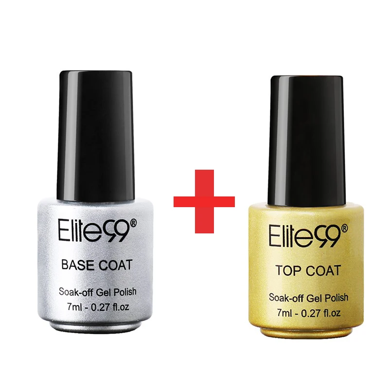 Elite99 Gel Nail Polish Base and Top Coat Professional LED