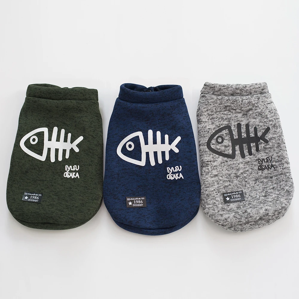 Wholesale fish bone knitting patterns cat clothes