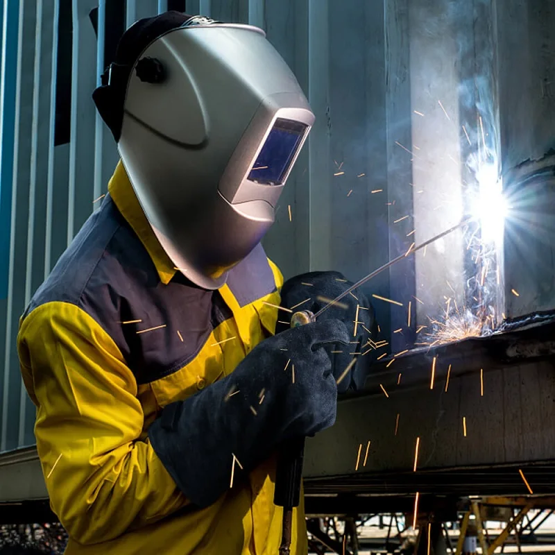 
500 Degrees long split leather welder work welding gloves 