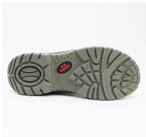 China Black Cow Leather Safety Shoes Anti-smashing Anti-poercing Safety Working Shoes