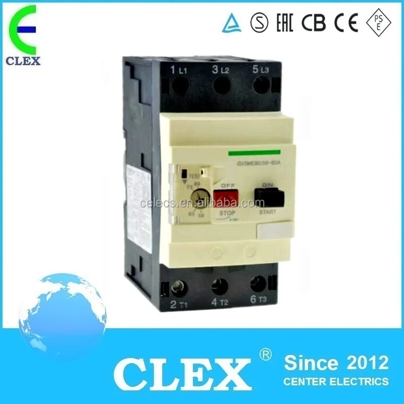 Motor Protection Circuit Breakers GV2/GV3 MPCB with different current amp