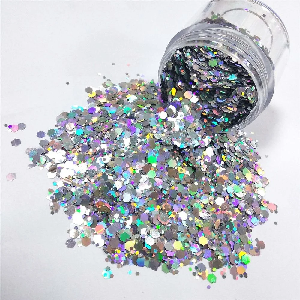 The latest factory price PET glitter, fine glitter powder, wholesale bulk holographic glitter craft