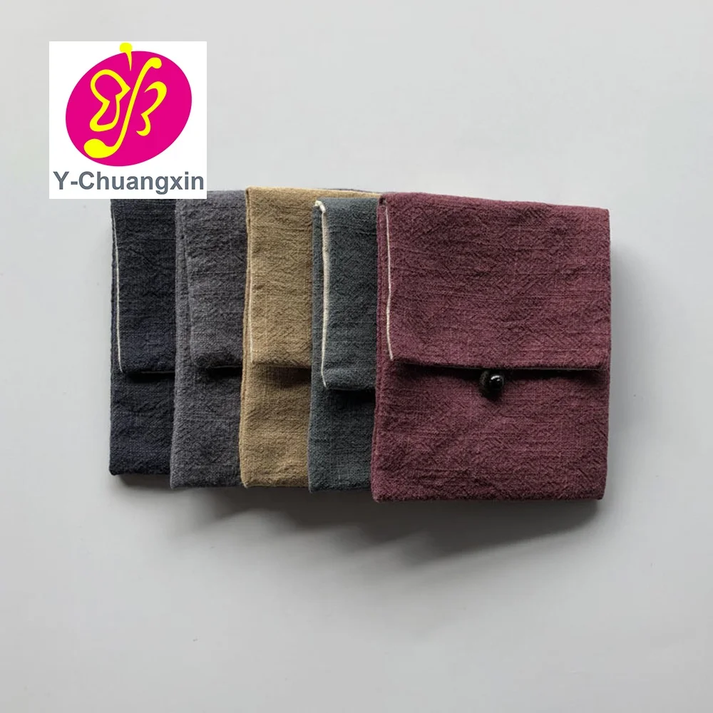 Custom Small Linen Jewellery envelope Bag Pouch