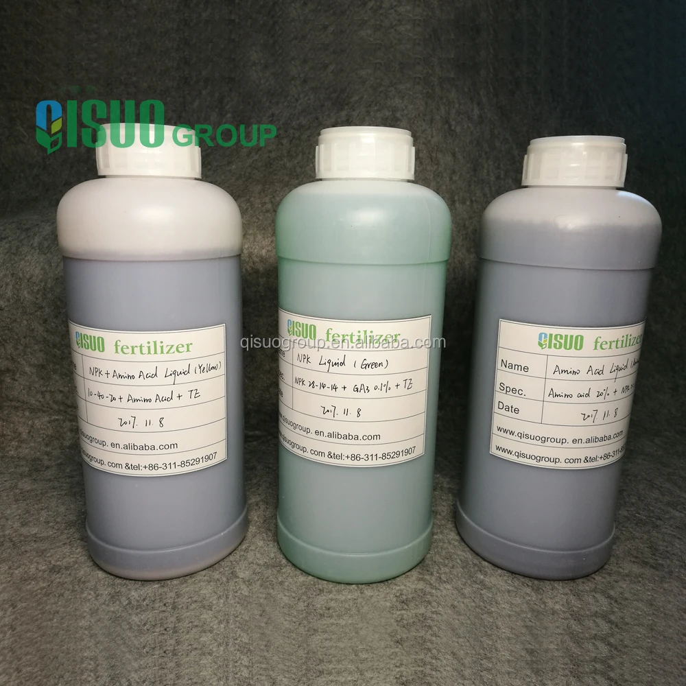 
Liquid in suspension form liquid fertilizer NPK 10.10.10 in 1 liter bottles 