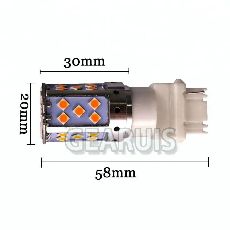 18W T25 3156 LED Bulb P27W 35 SMD 3030 LED 1.5A Auto Reverse Backup Stop Lights Rear Turn Signal Lights No Hyper Flash 12V-18V