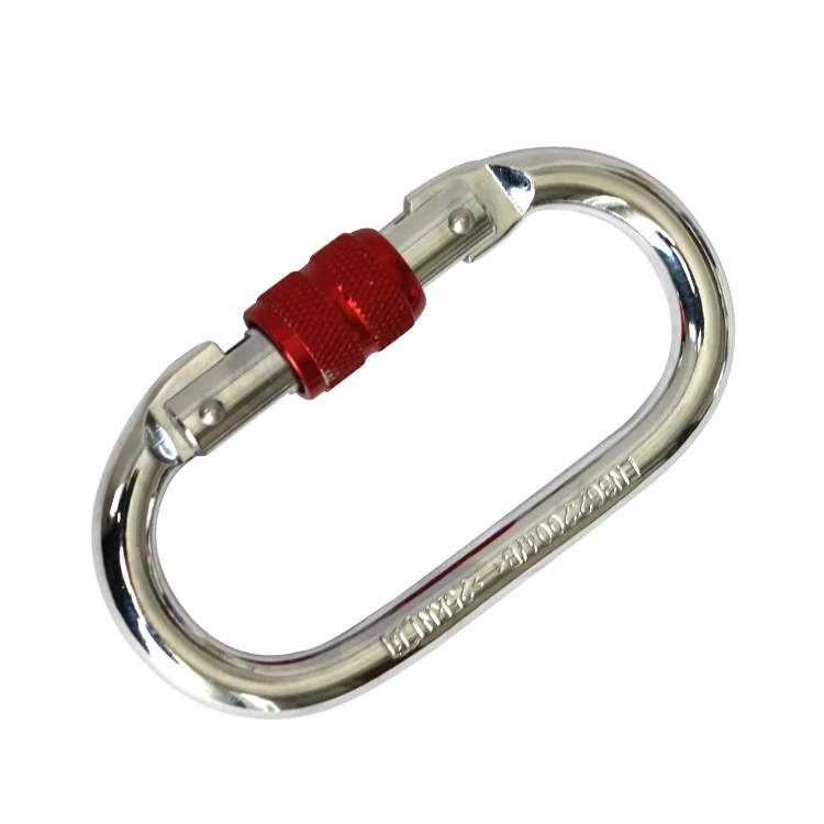 Wholesale steel 110mm climbing carabiner 25 kN Promotional Multifunctional Carabiner D Shaped Steel Carabiner