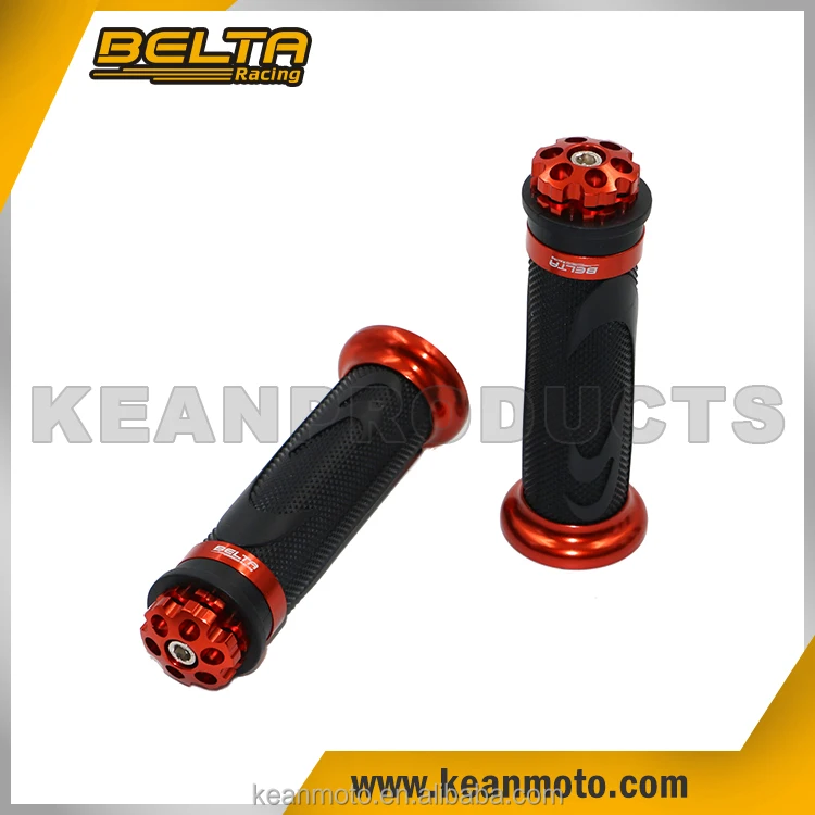 
CNC Motorcycle Anti-slip Handlebar Grips In Aluminum&PVC Fit For 7/8