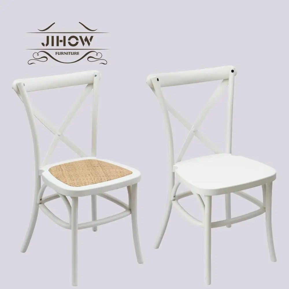 Factory White Wood plastic outdoor crossback American Chair for wedding