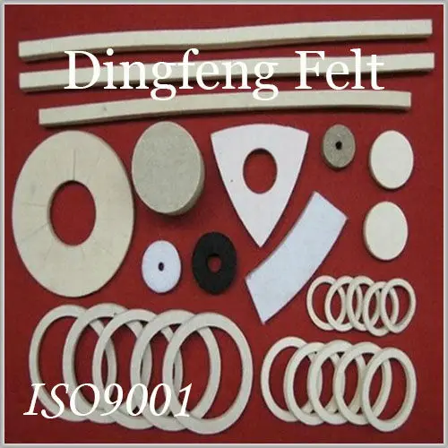 Wool felt washers, felt ring seals, felt pads