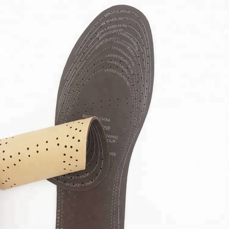 Breathable  leather latex shoe insoles